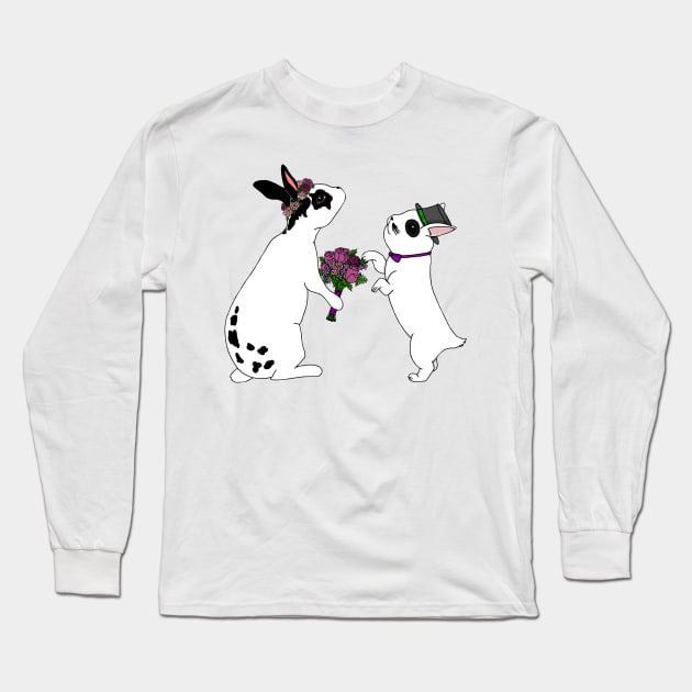 Rogue and Clover Wedding Long Sleeve T-Shirt by pkmnTrainerJosh